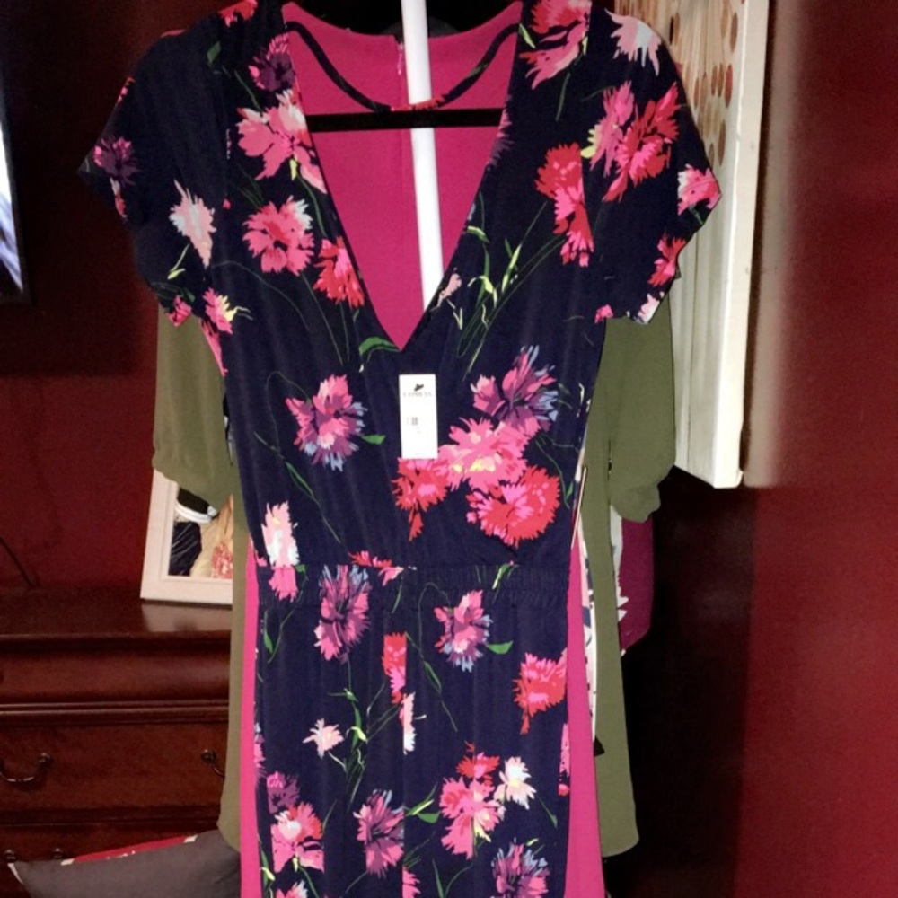 Express floral jumpsuit